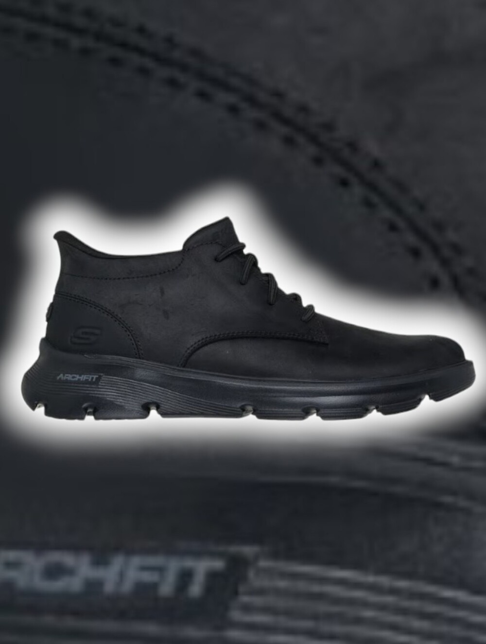 NIB | Skechers Slip-ins® Relaxed Fit®: Arch Fit® Garza-Ridley | Black | Size 9.5